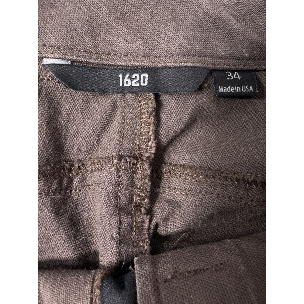 1620 Workwear Double Knee Pants Mens 34x30 Brown Utility USA Made Durable - Picture 12 of 12